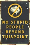 Funny Warning - Vintage Metal Signs(12*16Inch) - Warning