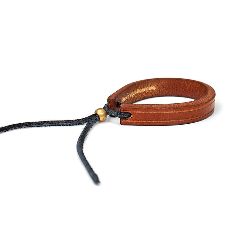 American Simple First Layer Cowhide Leather Bracelet