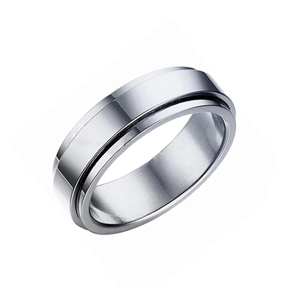 6MM 8MM Couples Tungsten Carbide Rings Silver Engagement Wedding