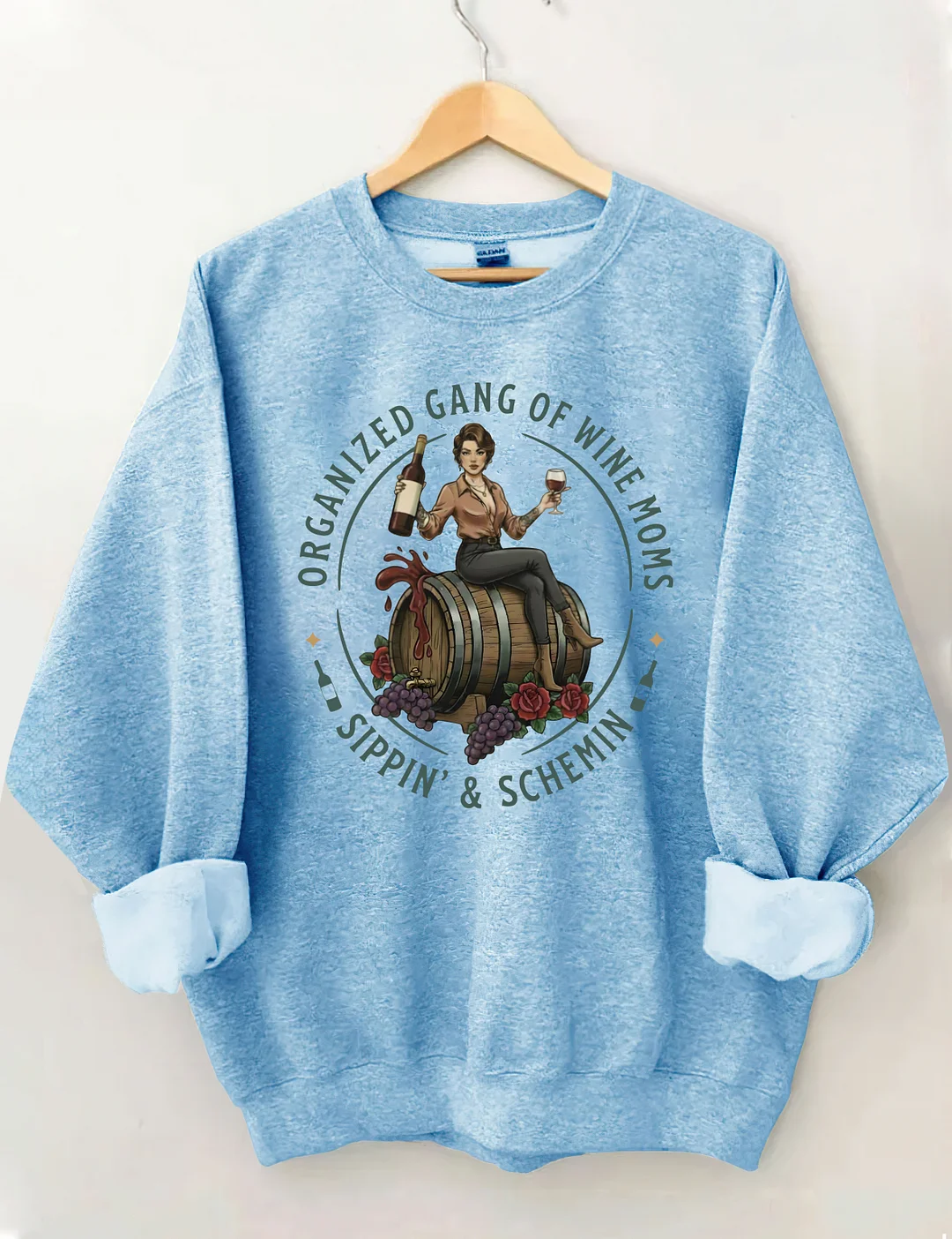 Organized Gang Of Wine Moms Sweatshirt