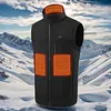Men Ladies USB Electric Thermal Vest with 9 Heating Zones for Outdoor Activities