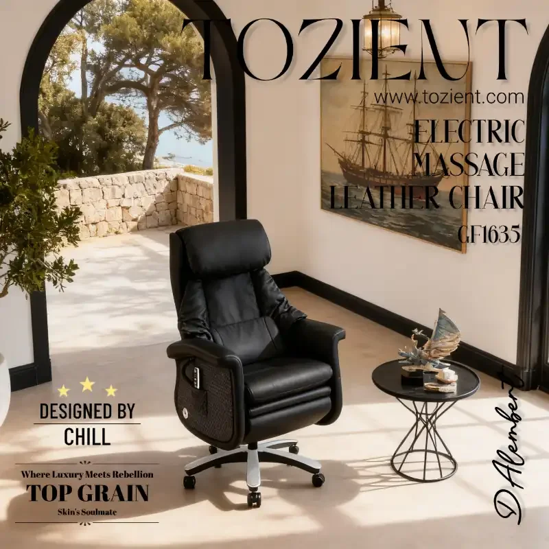 TOZIENT GF1635 /DAlembert/ Executive Chair, Cowhide, Massage