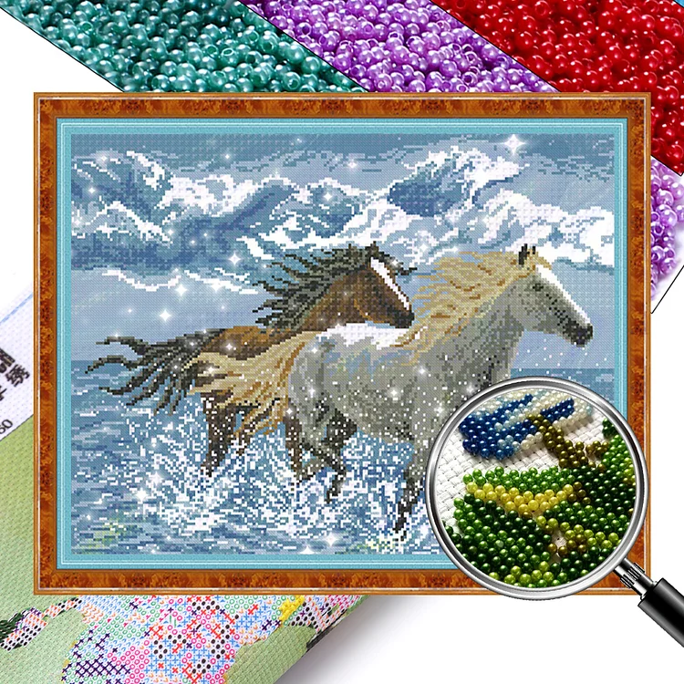 Animal - 9CT Bead Embroidery Cross Stitch(Full Embroidery)