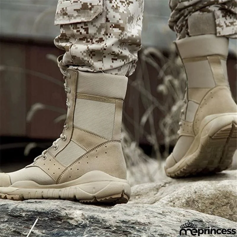 New Casual Lightweight Outdoor Climbing Shoes Training Army Boots