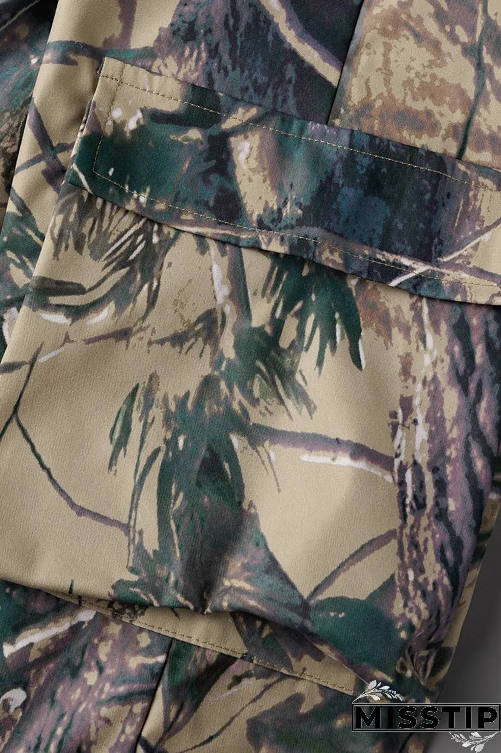 Multicolor Casual Print Patchwork Regular High Waist Conventional Full Print Trousers