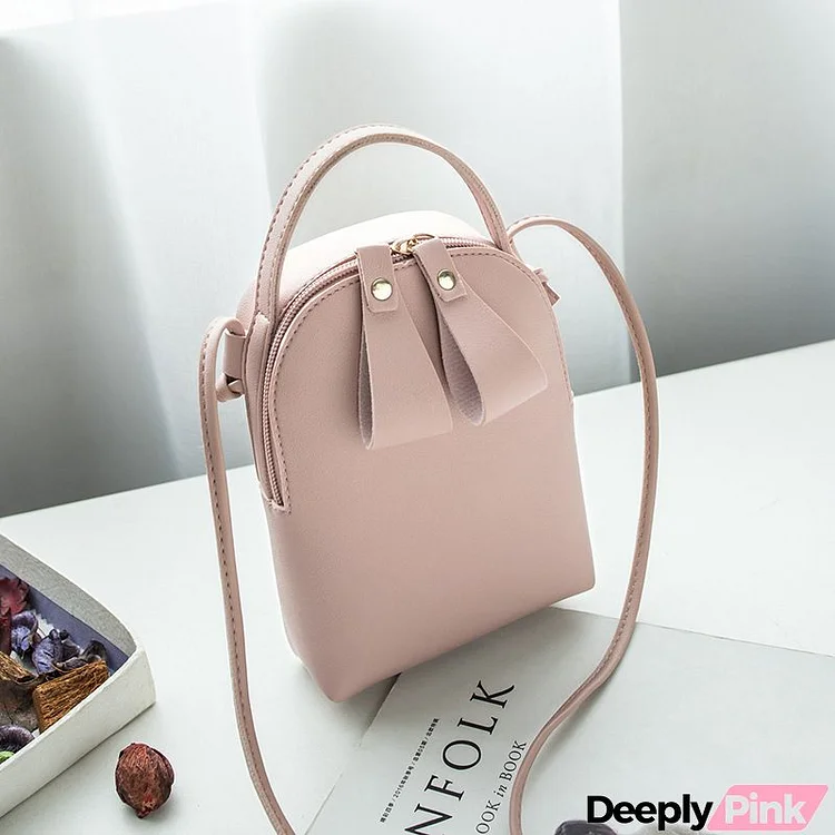 Women Basic Zipper Design Solid Color Crossbody Bag