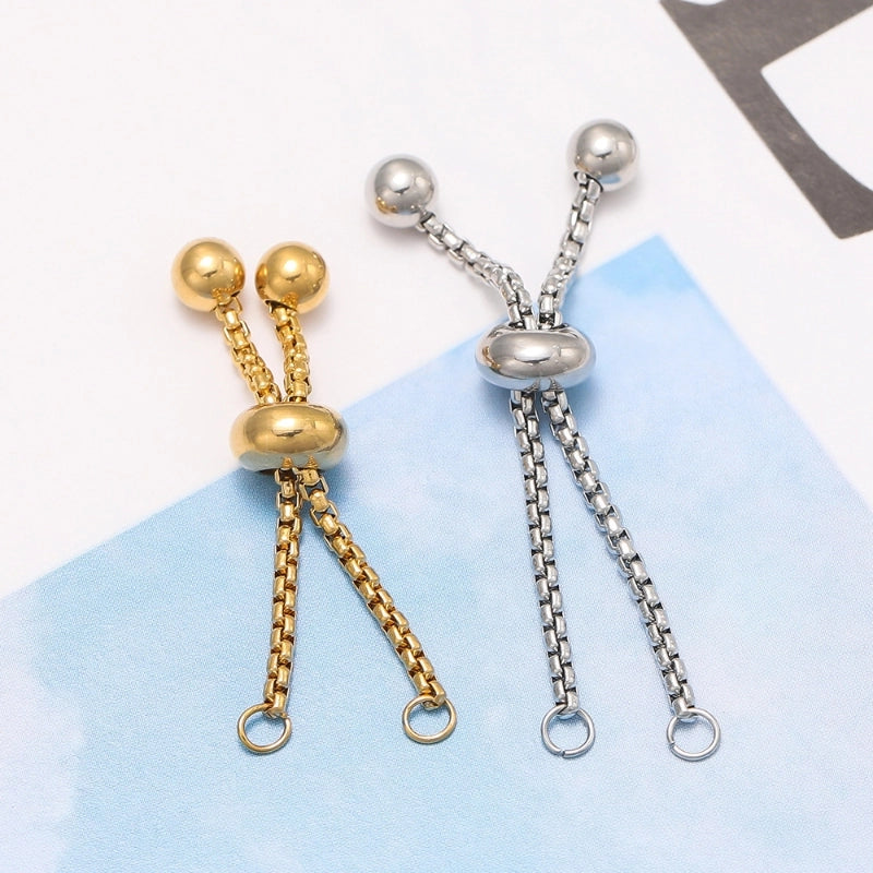 3 Pieces 304 Stainless Steel Solid Color Chain