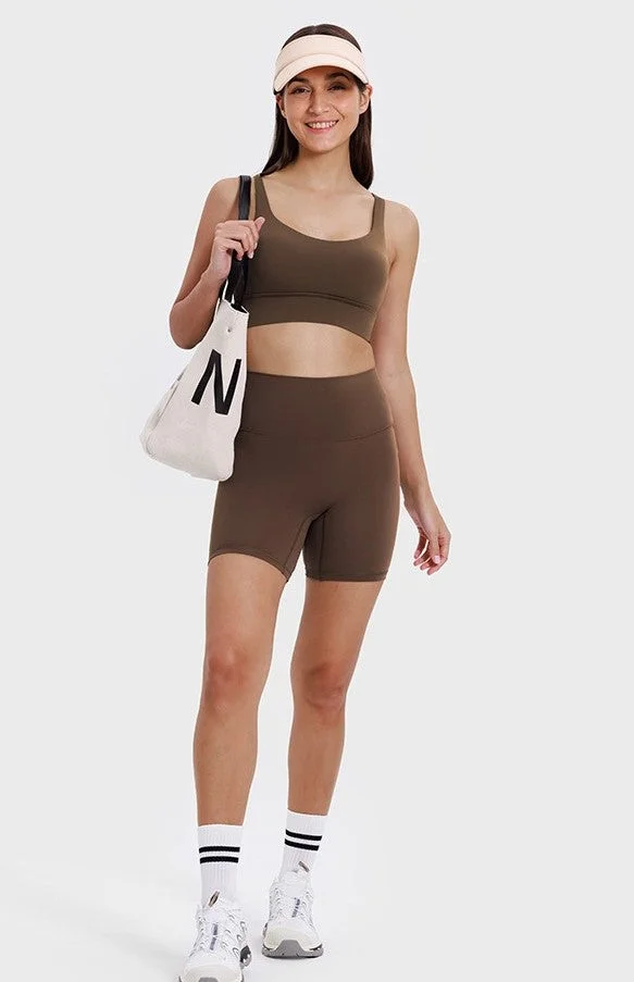 High Waisted Sporty Biker Shorts