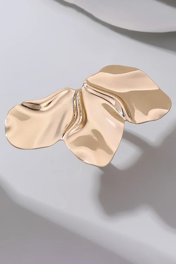 Cocktail Party Glossy Irregular Geometric Bow Shaped Ring 2024 - Xpluswear