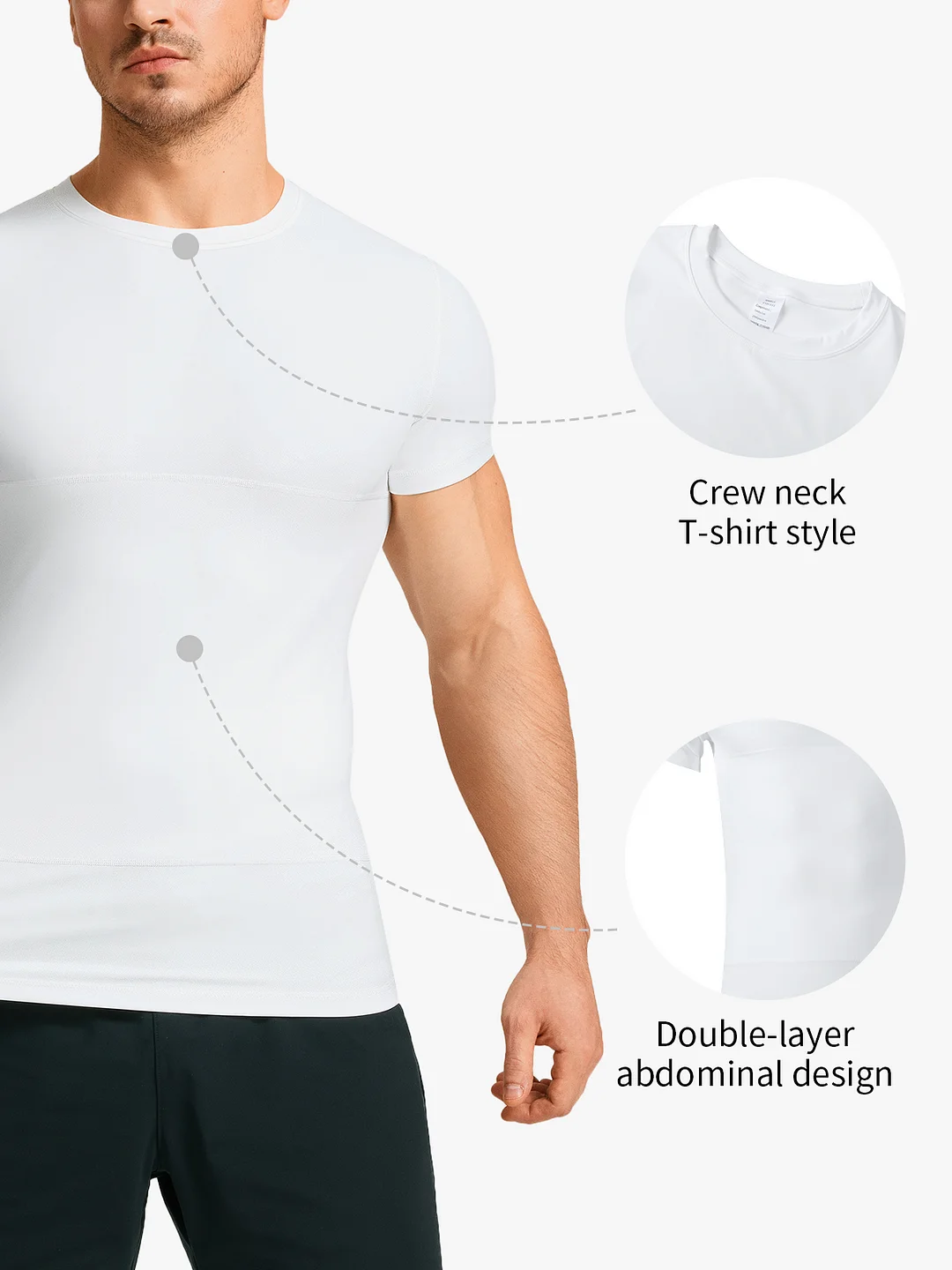 Breathable Tummy Control Compression Shapewear Shirts