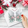 6PCS DIY Diamond Art Greeting Cards Flower Wings Congratulations Cards & Gifts
