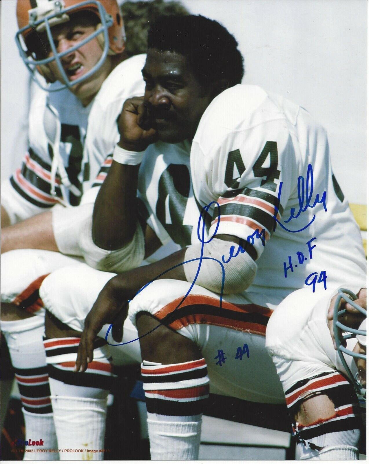 Leroy Kelly autographed 8x10 Cleveland Browns HOF#3