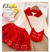 Kid Baby Girls Autumn College Knitted Sweater 3 Pcs Sets
