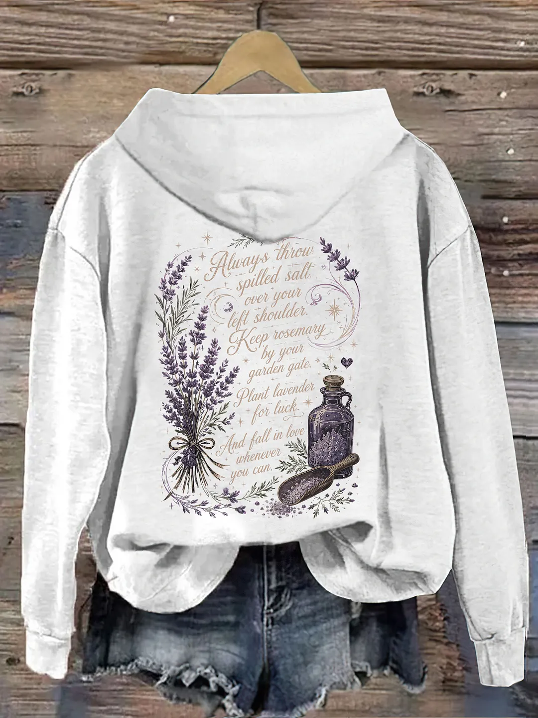 Plant Lavender For Luck Hoodie