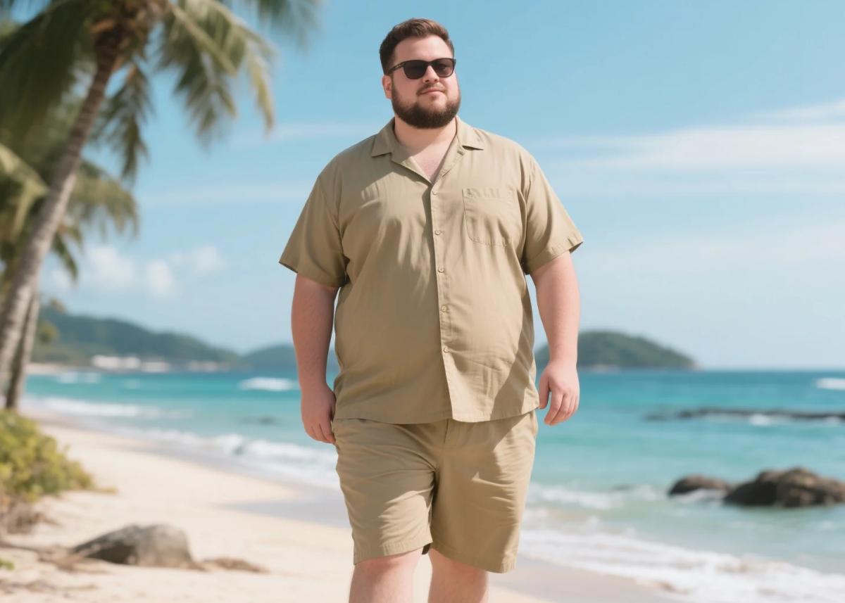 simple big men's 2-piece sets