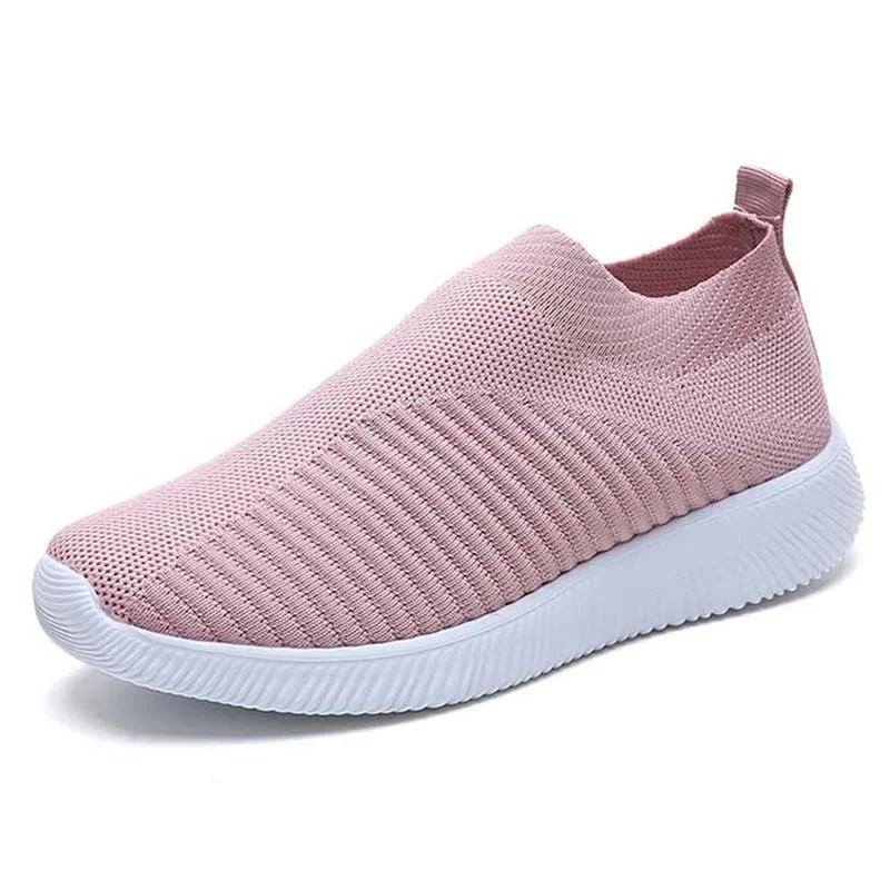 Qengg Women Flats 2022 Summer Fashion Shoes Ladies Round Toe Women Casual Shoes Soft Mesh Breathable Zapatillas Mujer Femme Footwear