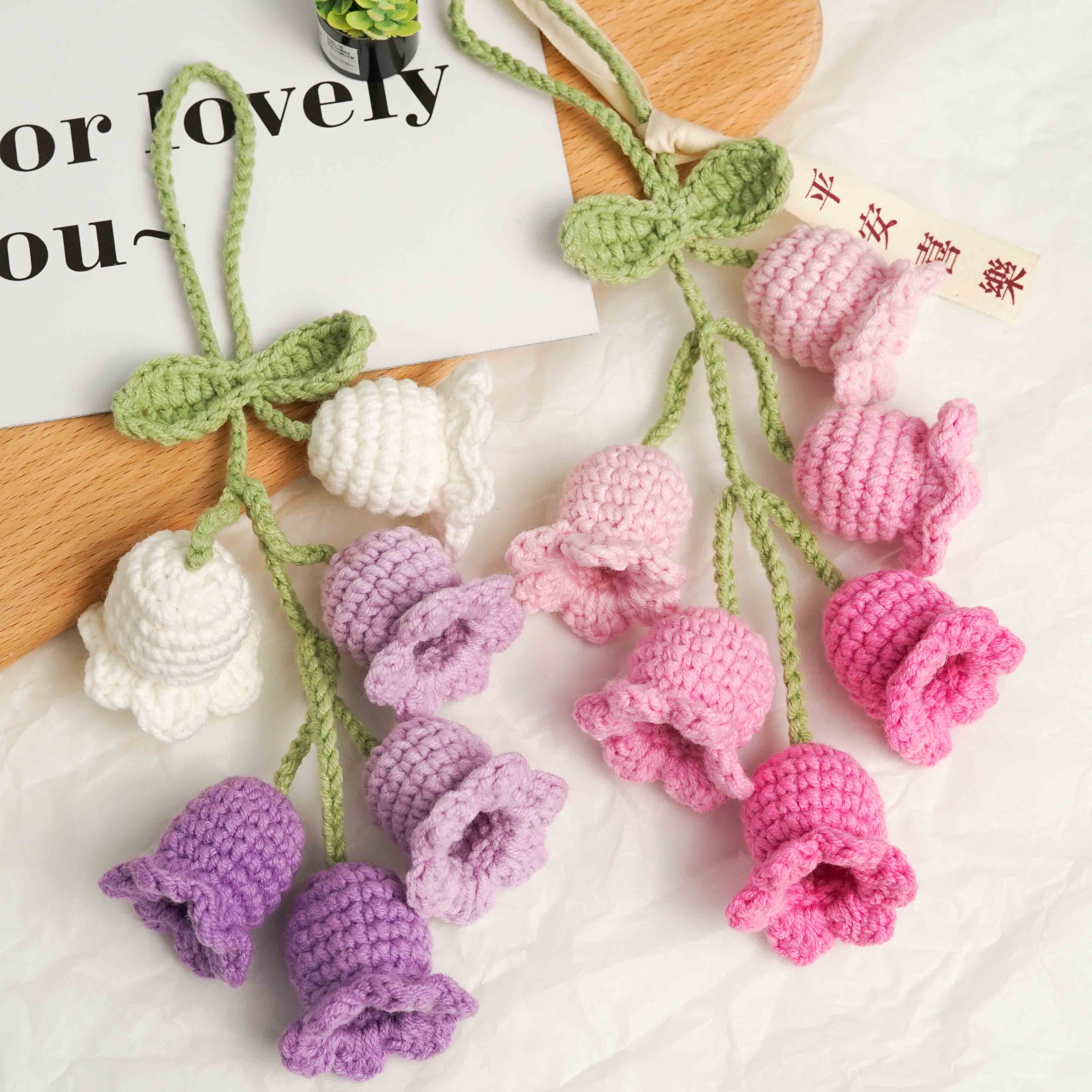 Handcrafted DIY Knit Yarn Kit: Lilium Bell Pendant