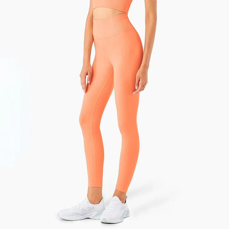 Sweat Wicking Pants Fitness Nude Feel Yoga Pants High Waist Belly Contracting
