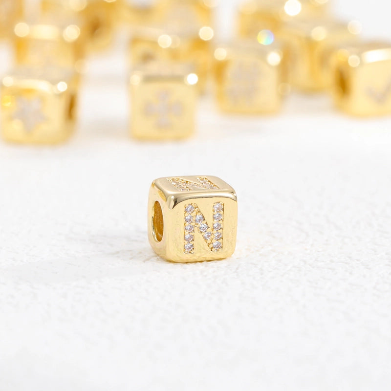 1 Piece Copper Letter Jewelry Accessories Pendant