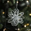 Silver Shimmers Christmas's Tree Hanging Decors
