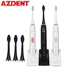 5 Modes Professional Ultrasonic Sonic Electric Toothbrush Rechargeable + 4 Replacement Heads Adults Timer Tooth Brush Waterproof