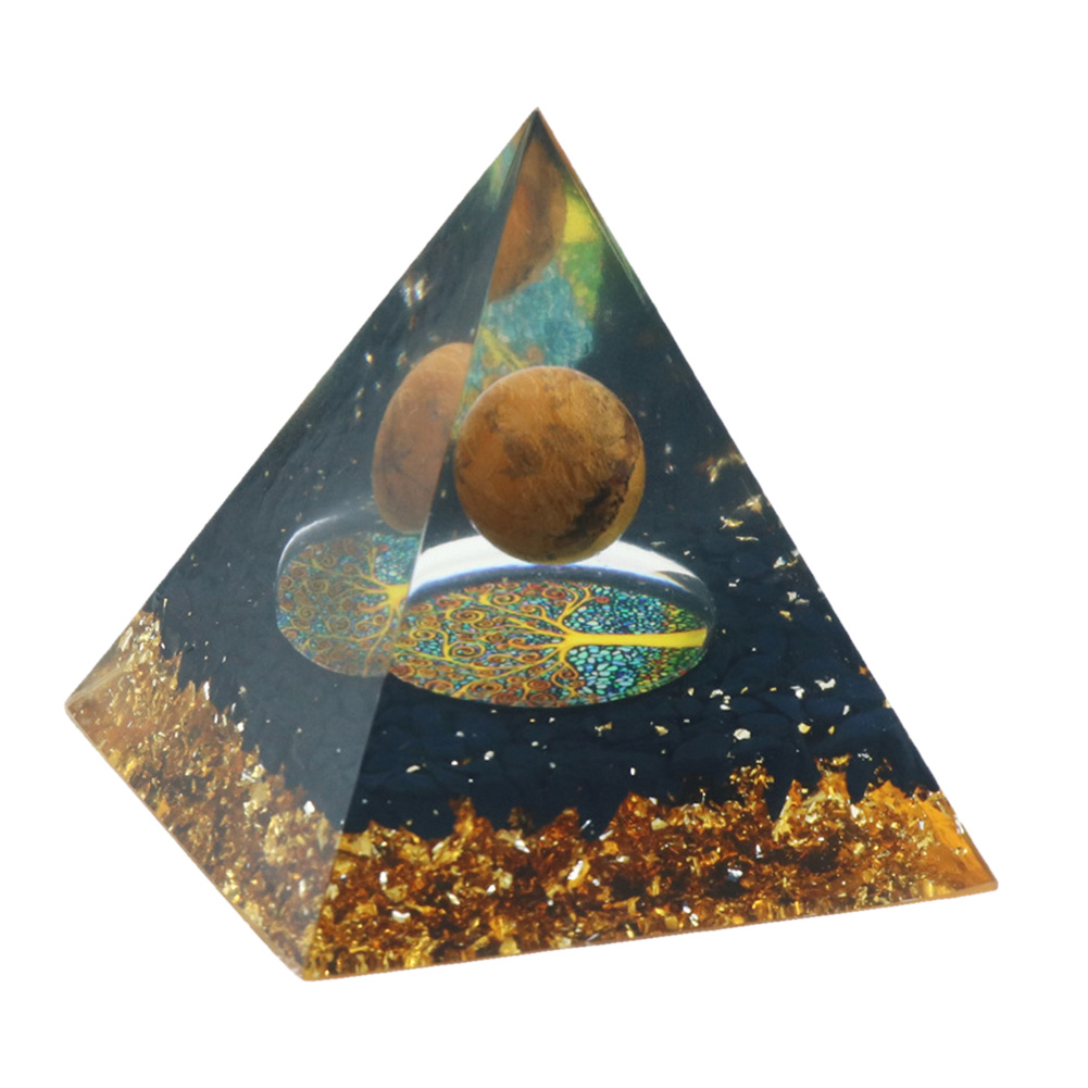 

6cm Natural Orgonite Pyramid Chakra, 501 Original
