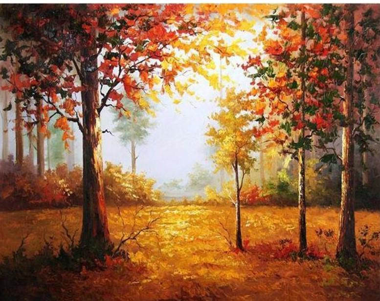 

Autumn Trees – Paint By Numbers - 40*50CM, 501 Original