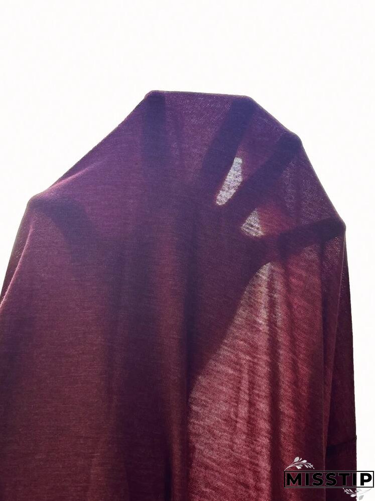 Marled Knit Slant Pockets Curved Hem Dress