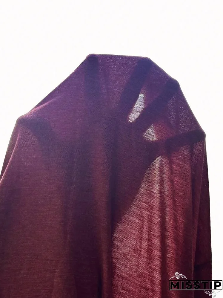 Marled Knit Slant Pockets Curved Hem Dress