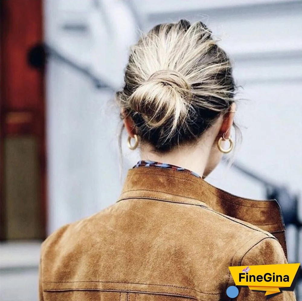 18K Solid Yellow Gold White Gold Drop Dangle Earrings For Women Jewelry