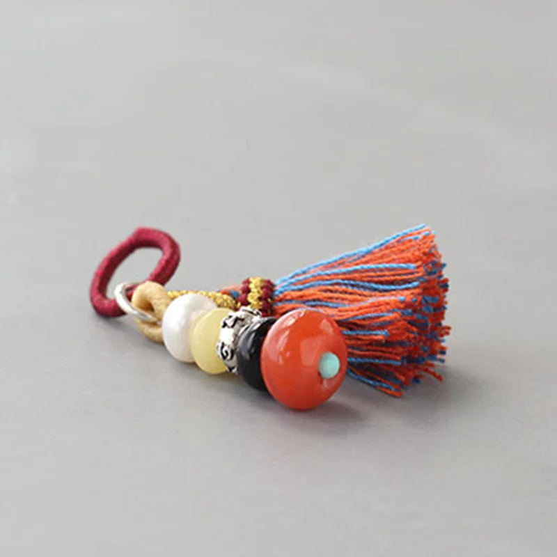 Zen Cairn Cinnabar Blessing Charm Bracelet