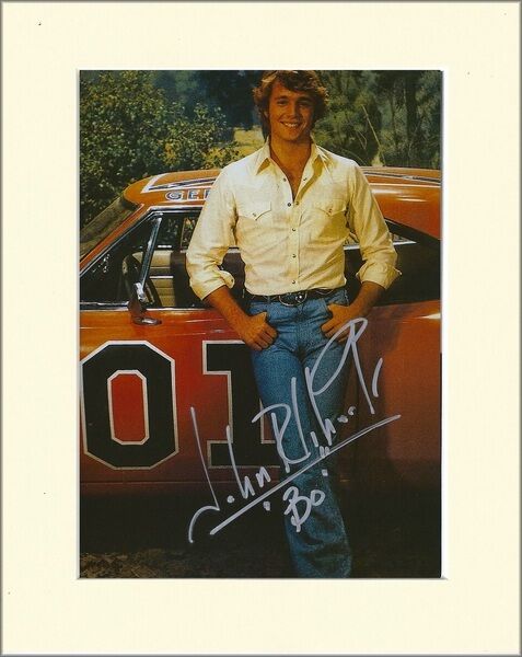 JOHN SCHNEIDER BO DUKES OF HAZZARD PP MOUNTED 8X10 SIGNED AUTOGRAPH Photo Poster painting