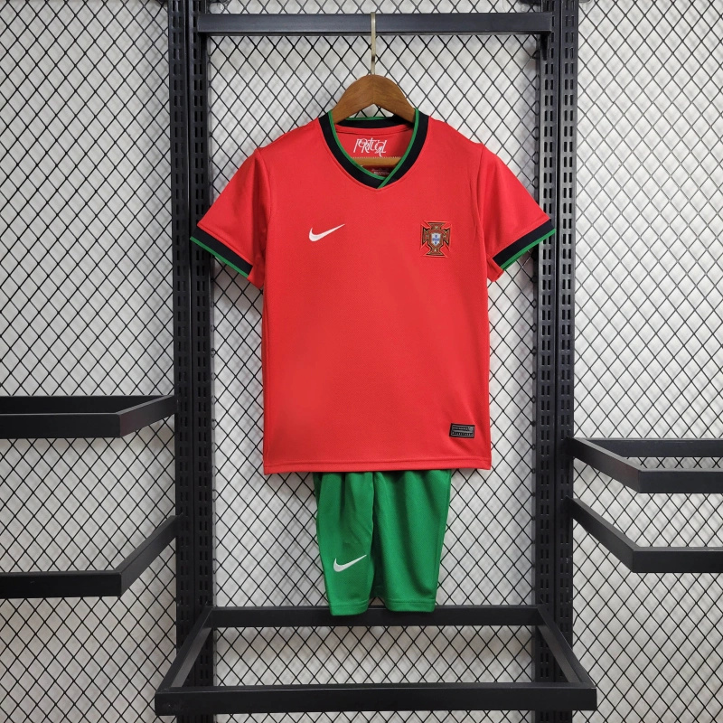 Portugal 2024 Home Stadium Kids Kit