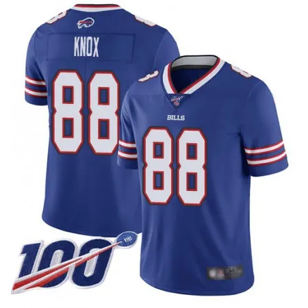 Men's Buffalo Bills #88 Dawson Knox Blue 100th Season Vapor Untouchable Limited Stitched Jersey