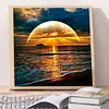 (40*40cm)Seaside Sunset - Full Round Drill Diamond Painting