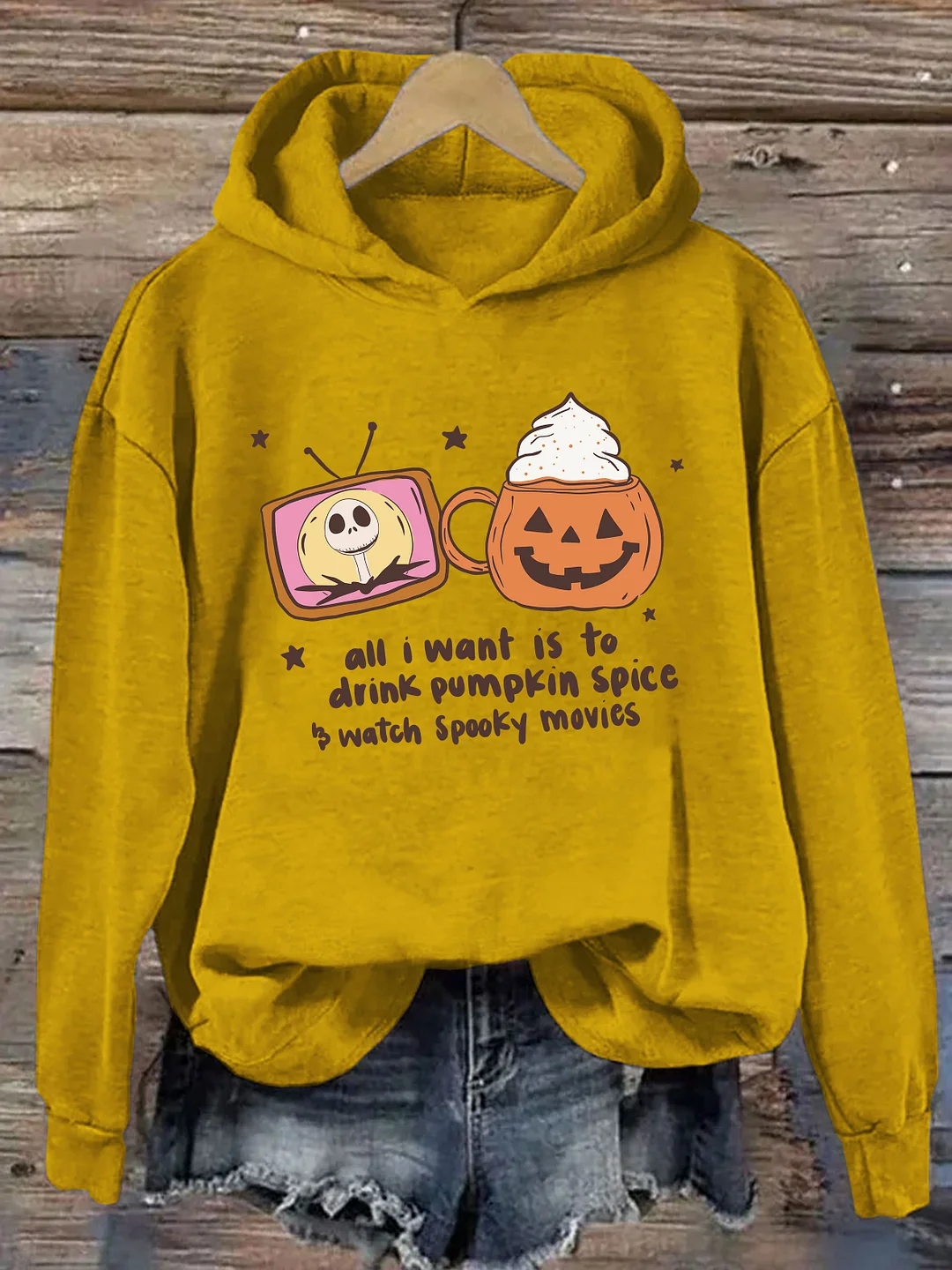 Pumpkin Spice & Spooky Movies Hoodie