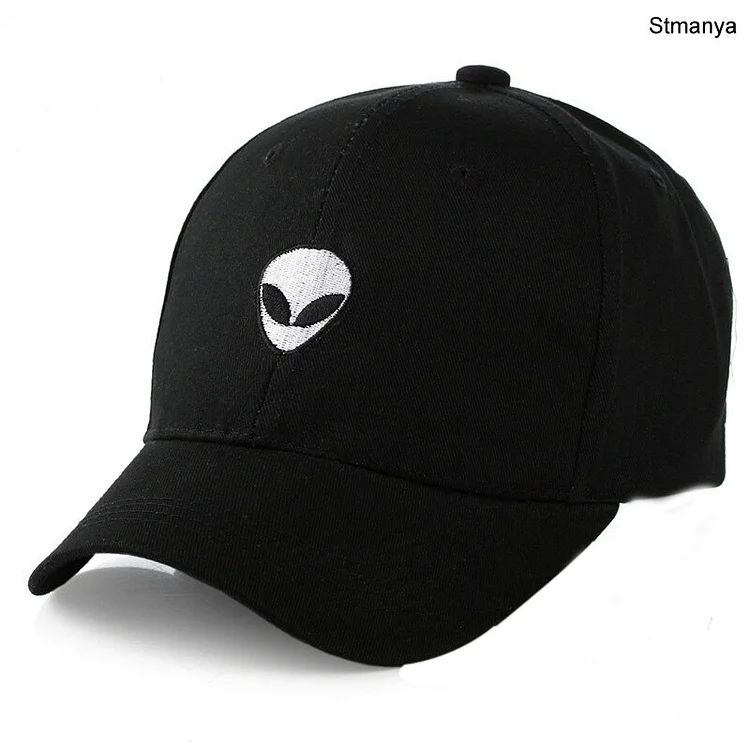 Simplicity Alien Embroidered Baseball Cap Mens and Womens Fall and Winter Curved Brim Caps Couple Hats C6007