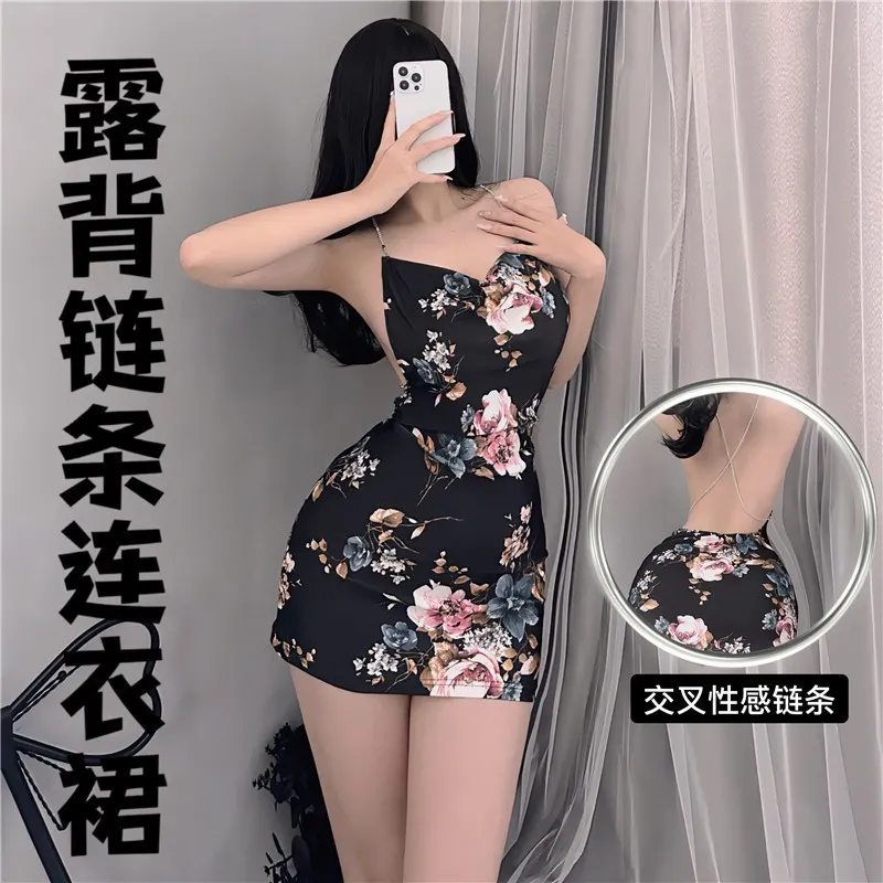 Churchf Tiffin Lingerie Autumn New Sexy Mesh Yarn Perspective Lace Hot Pure Teasing Slings Aja Syringe Suit