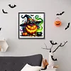 (40*40cm)Halloween Pumpkin Wizard - Full Round Drill Diamond Painting