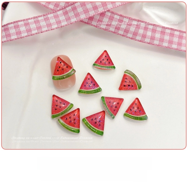 Nail Accessories Pineapple Grape Green Apple Lemon Peach Watermelon Cherry Strawberry Fruit Wear Nail Sticker