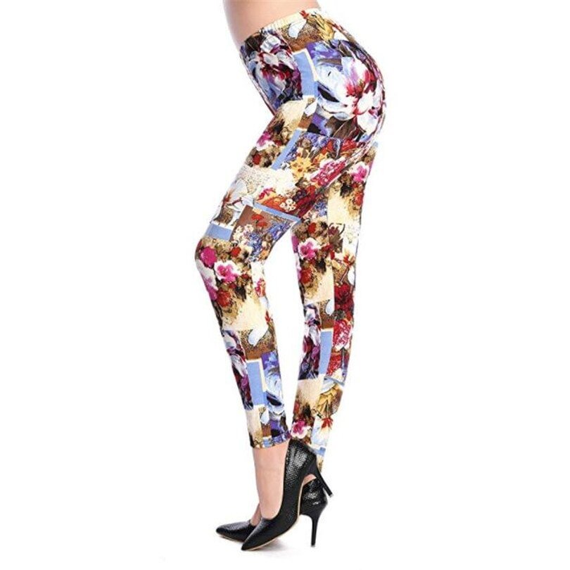 Women Sporting Pants Push Up Workout Trousers Woman Print Sexy Leggings Fitness Leggins High Waist Jeggings Elastic