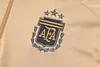 Joyfball 2024/2025 Argentina Half-Pull Training Suit Khaki Jersey 1:1 Thai Quality Set