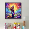 uk.everydayedeals (Limited Stock)Cross Stitch - 18ct Stamped - Femme fleurie (50*50cm)