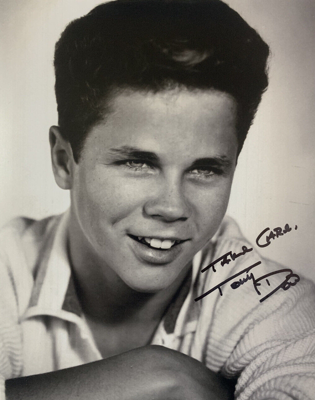 TONY DOW HAND SIGNED 8x10 Photo Poster painting LEAVE IT TO BEAVER ACTOR RARE AUTHENTIC