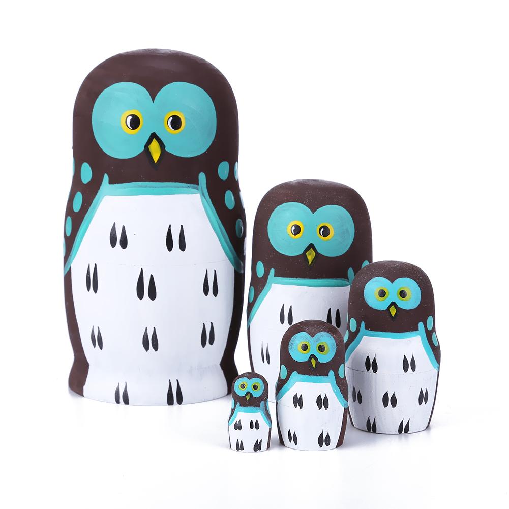

5 Layer Cute Bird Matryoshka Nesting Dolls, 501 Original