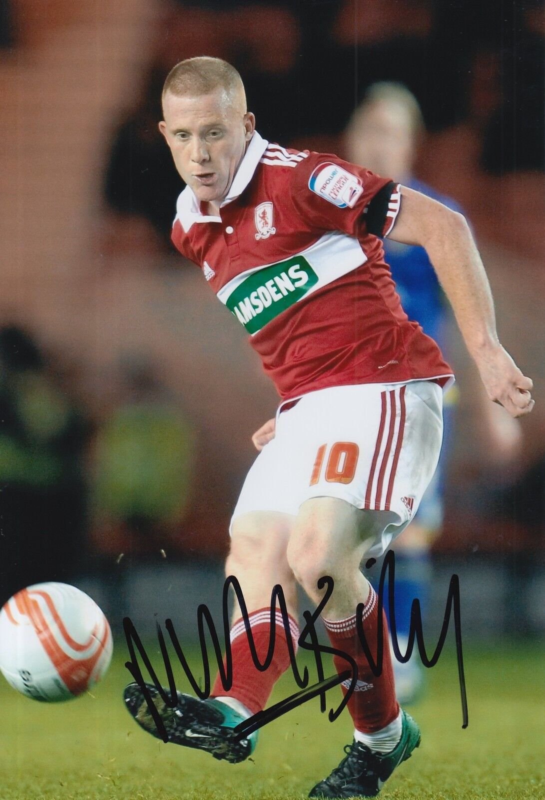 MIDDLESBROUGH HAND SIGNED NICKY BAILEY 12X8 Photo Poster painting.