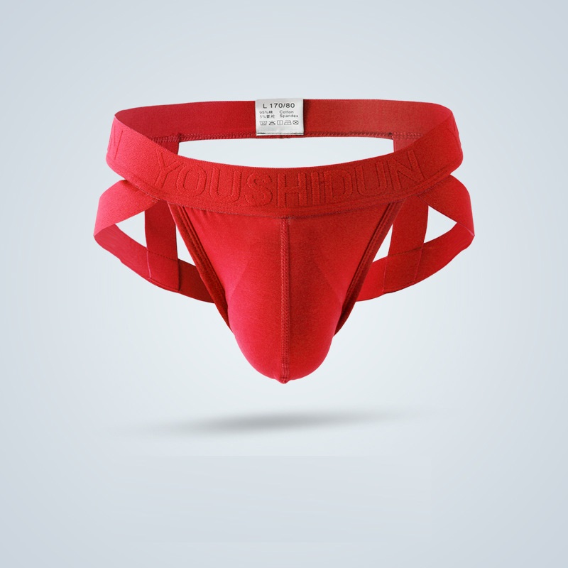 Men's low-waist sexy men's doublet summer breathable thong