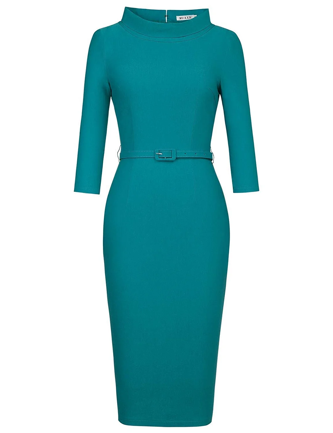 Evening Dress Women's 1950s Vintage 3/4 Sleeve Elegant Collar Cocktail Evening Dress