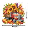 (US Only)Acrylic 2D Flat Pumpkin Truck DIY Table Top Diamond Painting Ornament Kits