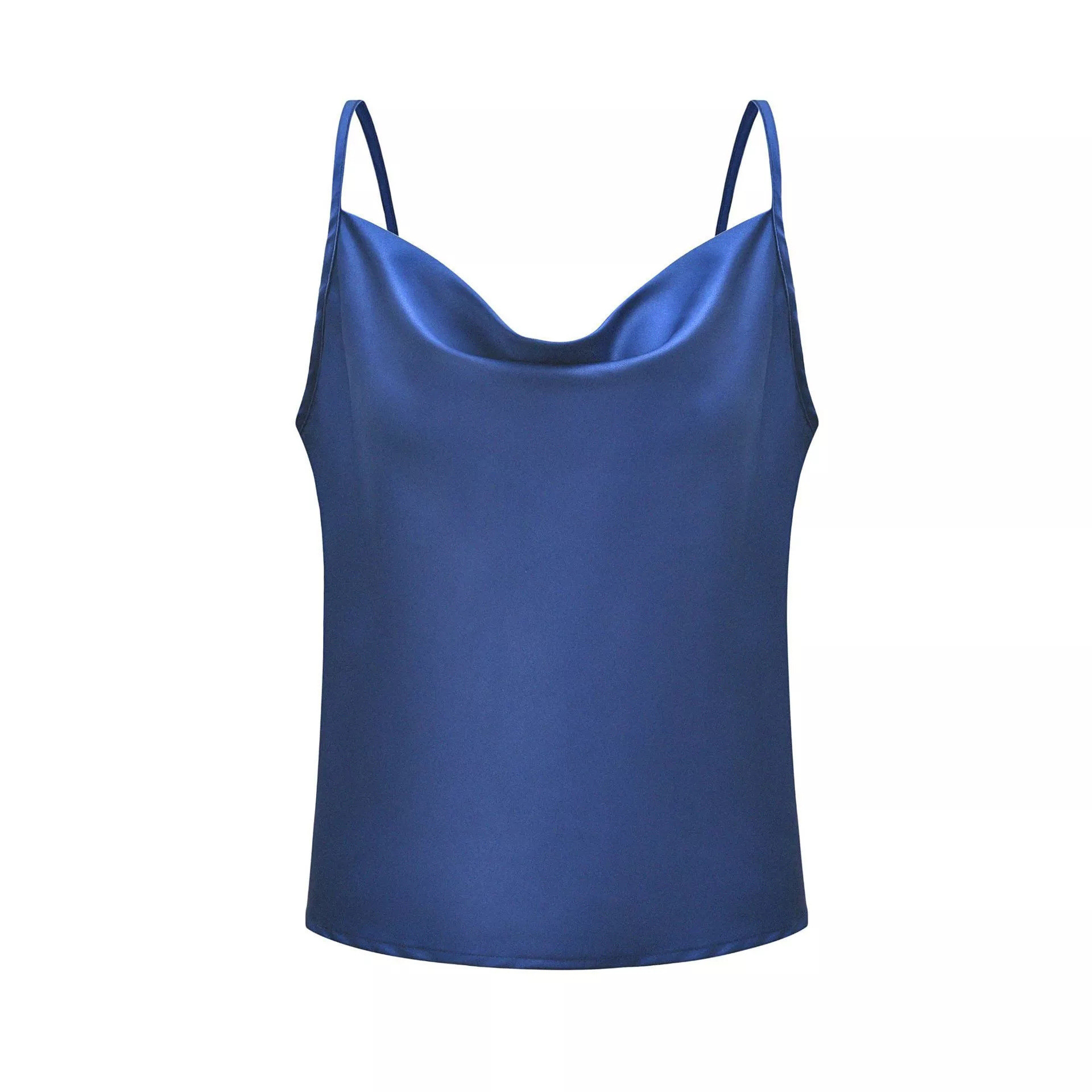 Thepearlpad Satin Camisole Shirts Women's Clothes Fashion Sexy Low Cut Backless Sleeveless Spaghetti Strap Tops Streetwear Female Camisoles